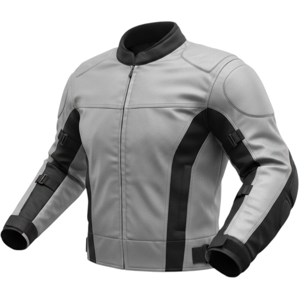 Firstgear Mesh Motorcycle Jacket Grey Black Padded Safety Seam Small S